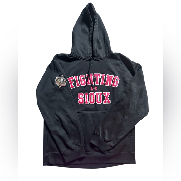 Under Armour Women’s Original UND Fighting Sioux Logo Hooded Sweatshirt - Picture 1 of 8